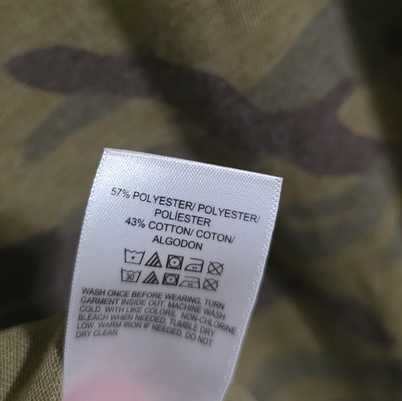 Lucky Brand Men's Camo Long Sleeve Tee Venice Burnout Size Large - Picture 5 of 5